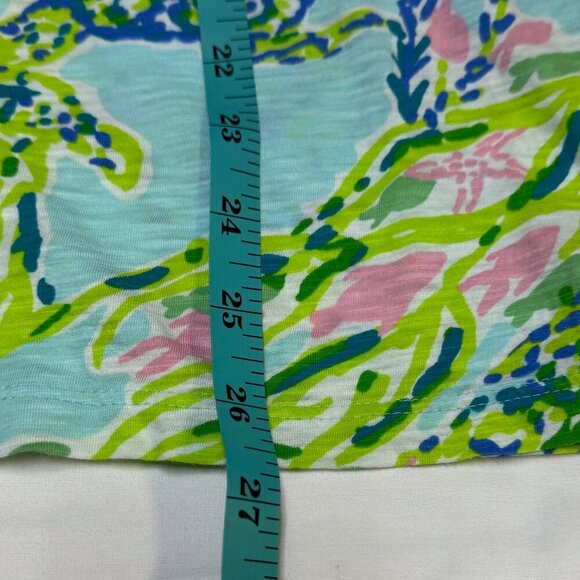 Lilly Pulitzer Arya Tank Top Women’s M Skye Blue Heaven Print EUC - Picture 11 of 11